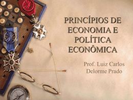 princípios de economia e política econômica