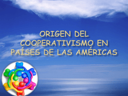 Origen del cooperativismo en países de las Américas
