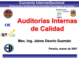 Auditorías Internas de calidad 17025