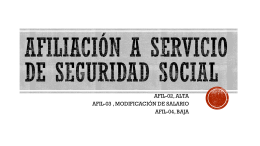 afiliación a servicio de seguridad social