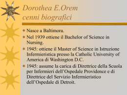 Dorothea E. Orem - Marina Cattabiani