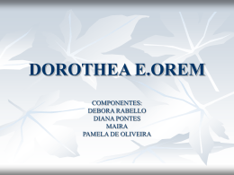 DOROTHEA E.OREM - Castelo Branco