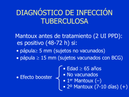 diagnóstico de infección tuberculosa
