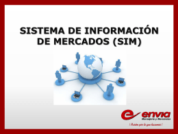 sistema de información de mercados (sim)