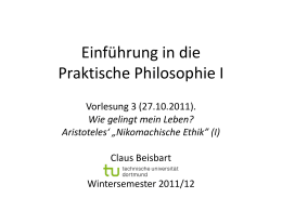 Praktische Philosophie. Vorlesung 3