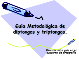 Guía Metodologica de diptongos y triptongos.
