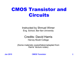 2. CMOS Transistor and Circuits