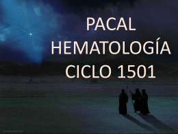 PACAL HEMATOLOGÍA CICLO 1501