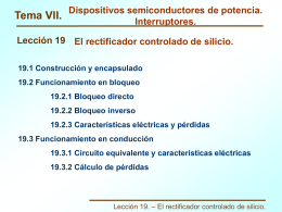 LECCIÓN 19. EL RECTIFICADOR CONTROLADO DE SILICIO