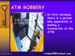 ATMs Robbery