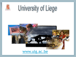 High Schools - Université de Liège
