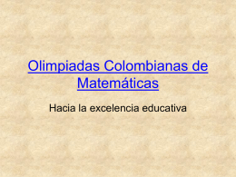Olimpiadas Colombianas de Matemáticas