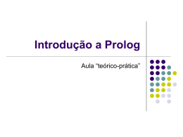 Introdução a Prolog - Centro de Informática da UFPE
