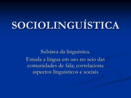 sociolinguística