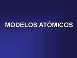 Atomística (modelos atômicos)
