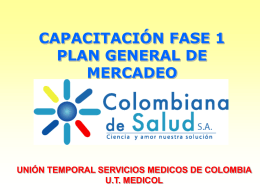 Plan de Mercadeo - Colombiana de Salud