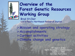 Forest Genetic Resources Working Group