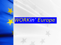 WORKin` EUROPE social field