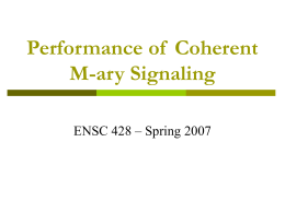 Performance of Coherent M