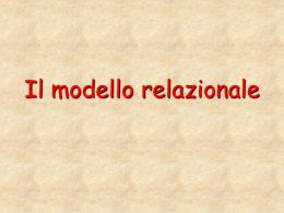 Il modello relazionale