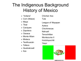 The Indigenous Background
