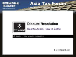 about taxand - International Tax Review