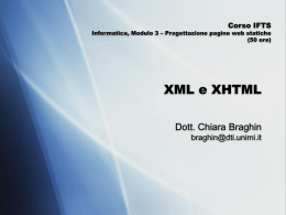 xml_lezione1 - Dipartimento di Informatica