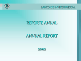2002 - Banco de Inversiones SA (BdI)