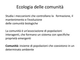 Ecologia delle comunità