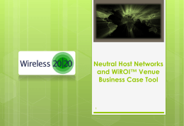Neutral Host Networks