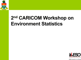 Slide 1 - CARICOM Statistics