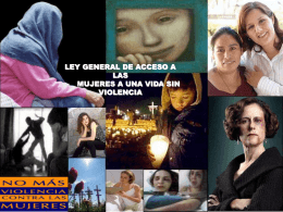 ley general de acceso a las mujeres a una vida sin violencia
