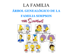 LA FAMILIA ARBOL GENEALOGICO DE LA FAMILIA SIMPSON