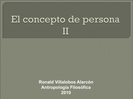 El concepto de persona II