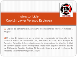 Instructor Líder: Capitán Javier Velasco Espinoza