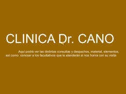 Visita virtual - Clinica Doctor Cano