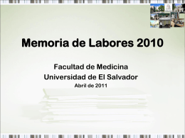 Diapositiva 1 - Universidad de El Salvador