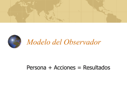 ¿Qué es el modelo del observador?