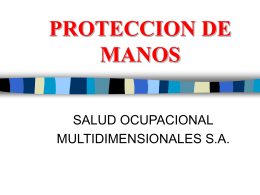 PROTECCION DE MANOS