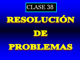 Clase 38: Resolucion de problemas