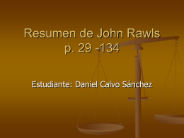 Resumen de John Rawls p. 29 -134