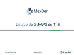 Listado de SWAPs - Mercado Mexicano de Derivados