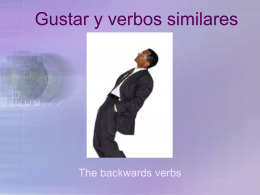 Gustar y verbos similares