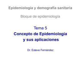 Concepto de epidemiología