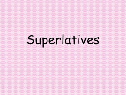 Superlatives - Gordon State College