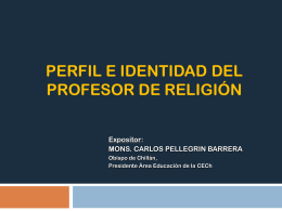 Perfil e Identidad del Profesor de Religión