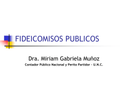 FIDEICOMISOS PUBLICOS - Consejo Profesional de Ciencias