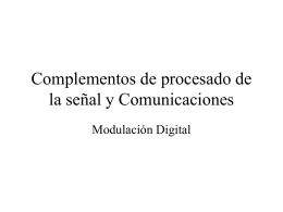 Complementos de procesado de la señal y Comunicaciones