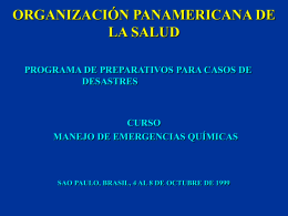 ORGANIZACION PANAMERICANA DE LA SALUD