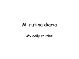 Mi rutina diaria - Frenchteacher.net